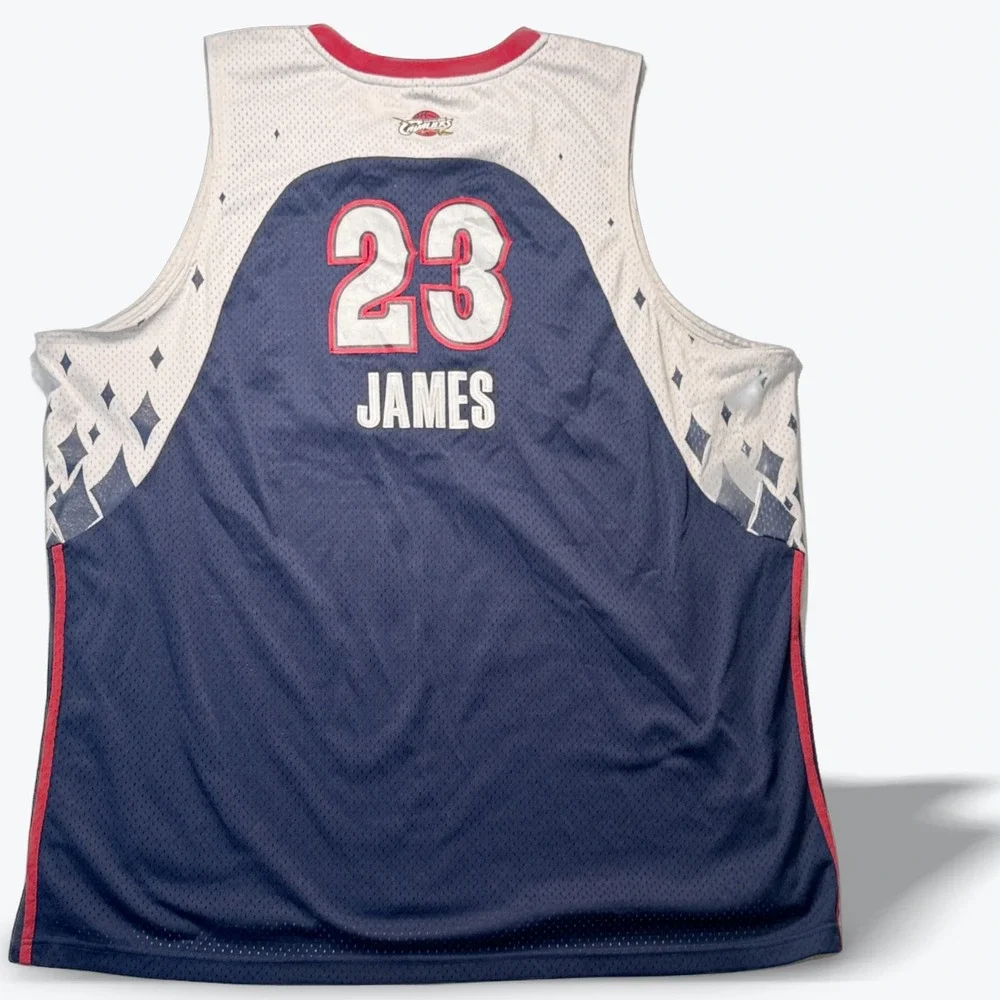 LeBron James 2007 NBA All Star Game Jersey Mens 5XL East Las Vegas Adidas Blue